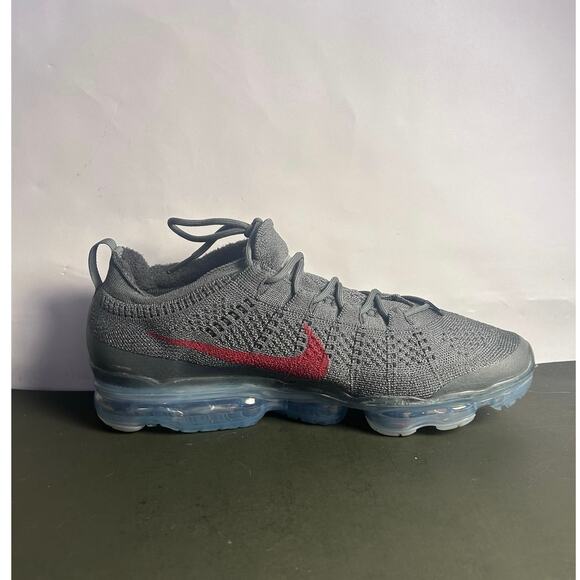 Mens Nike Air VaporMax 2023 Flyknit \'Dark Grey Gym Red\' Size 12 OG ALL main image 8